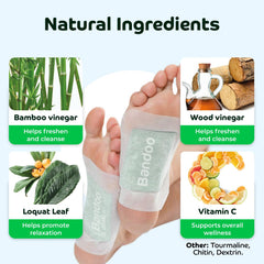 Coussinets Bandoo, ingrédients naturels, douceur pour les pieds.