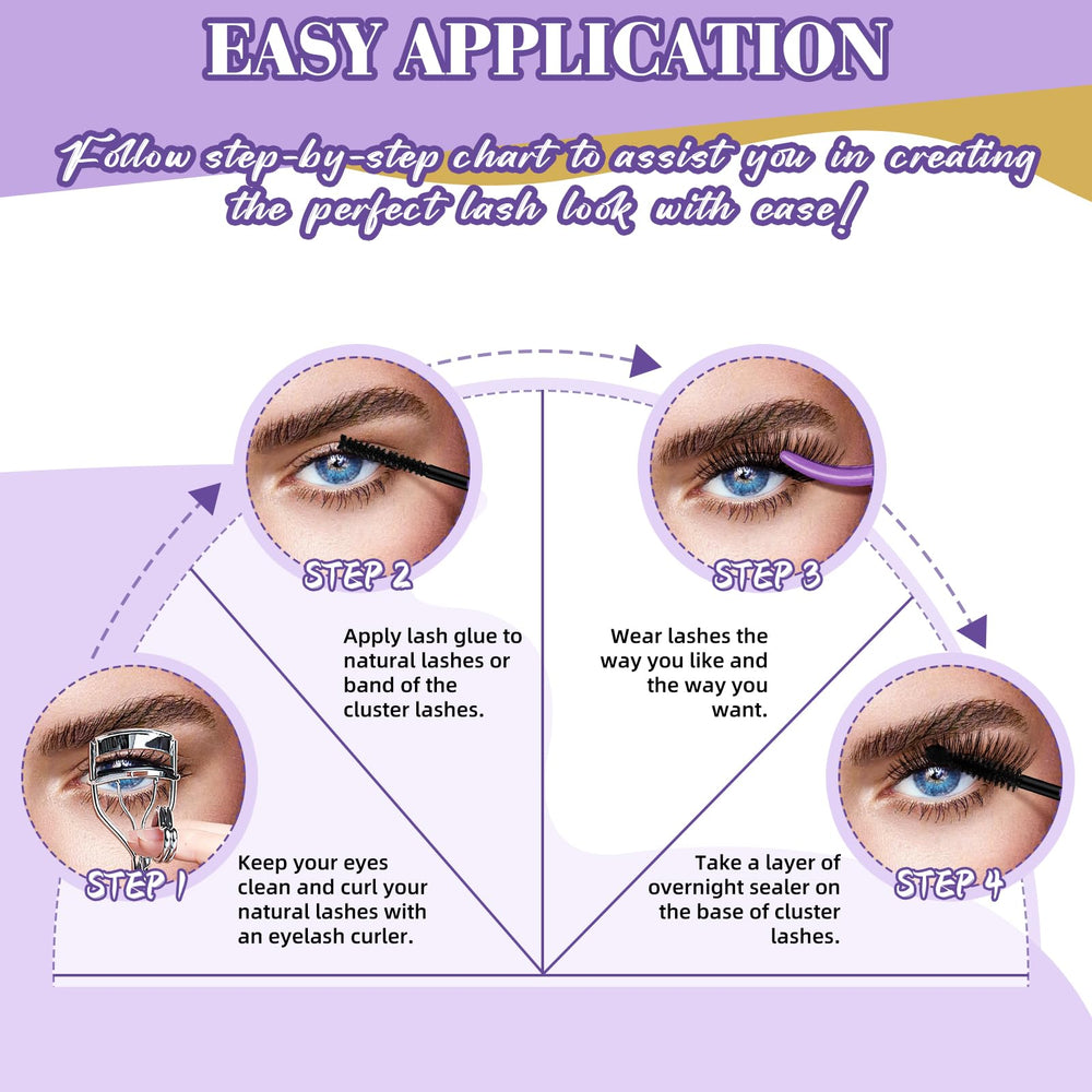 BandQaugen application facile cils diy, idéal pour les débutants.