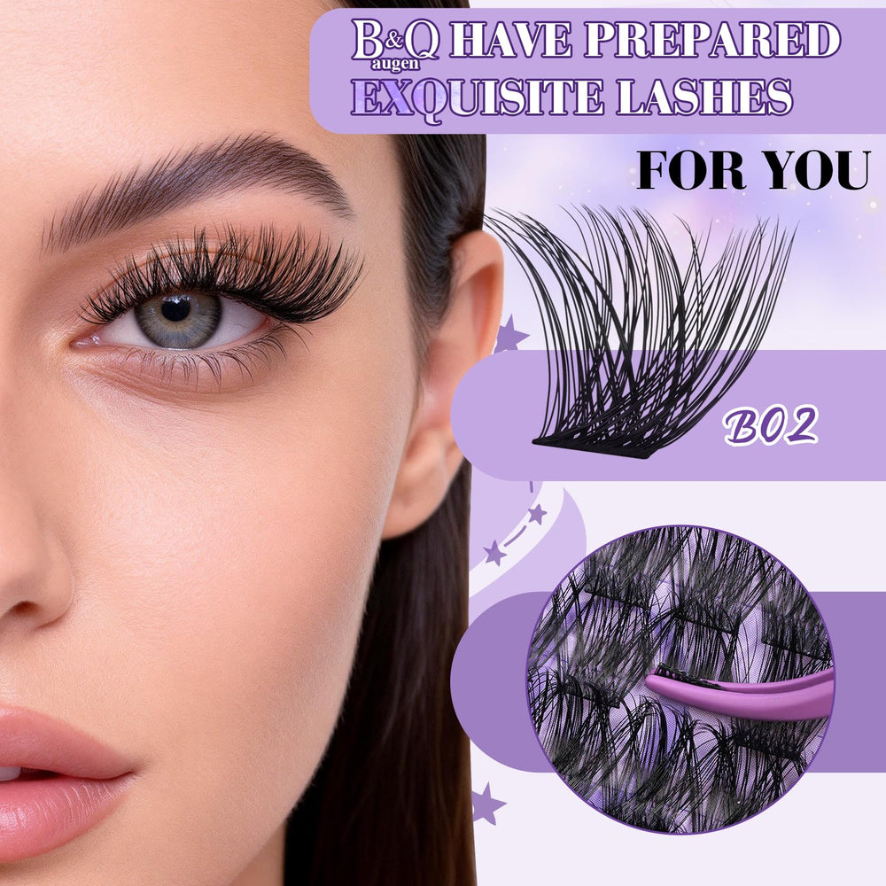 B&Qaugen B02: longueurs-diverses-cils pour personnaliser le look.