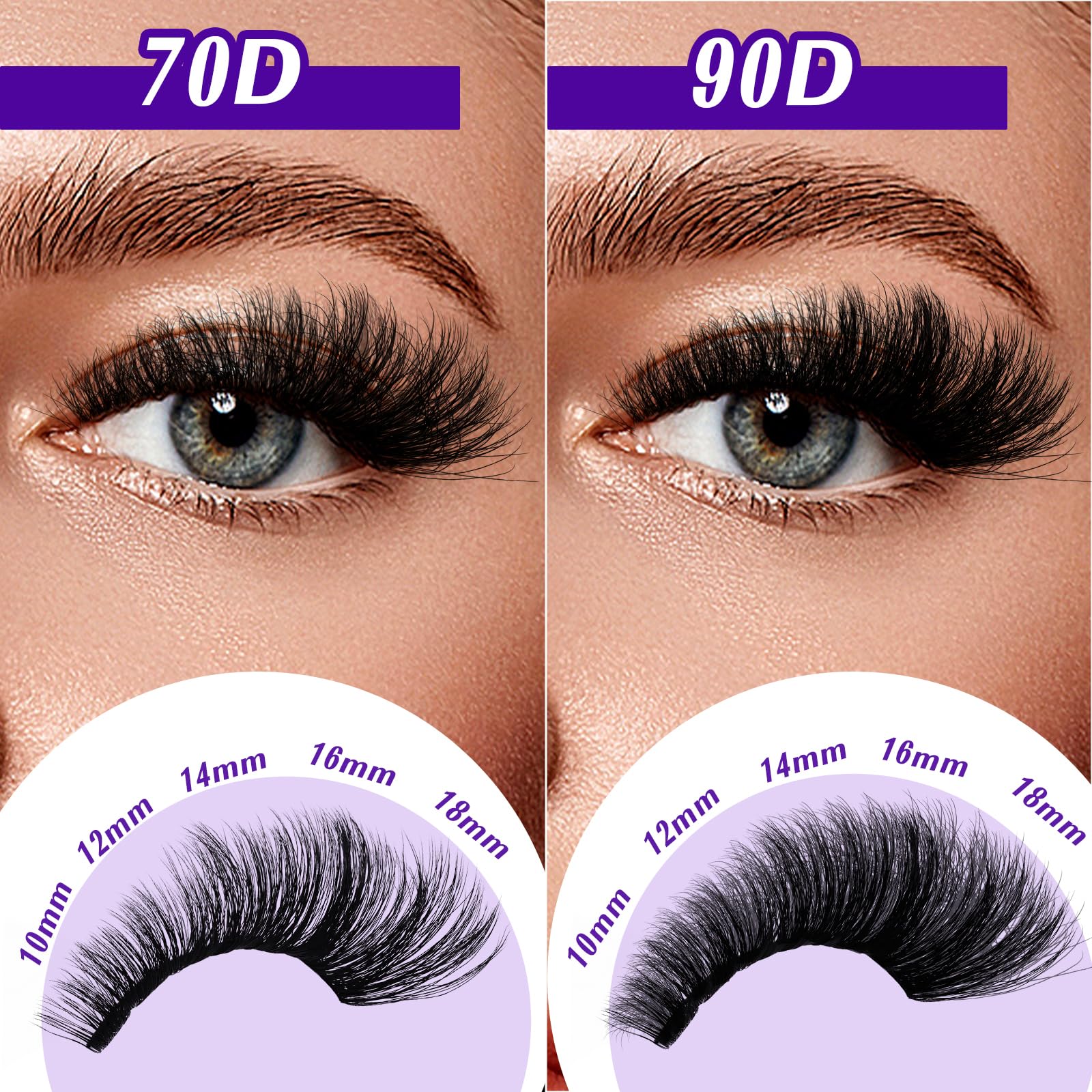 B&Qaugen bande-cils-confort: bande plate pour éviter les picotements.