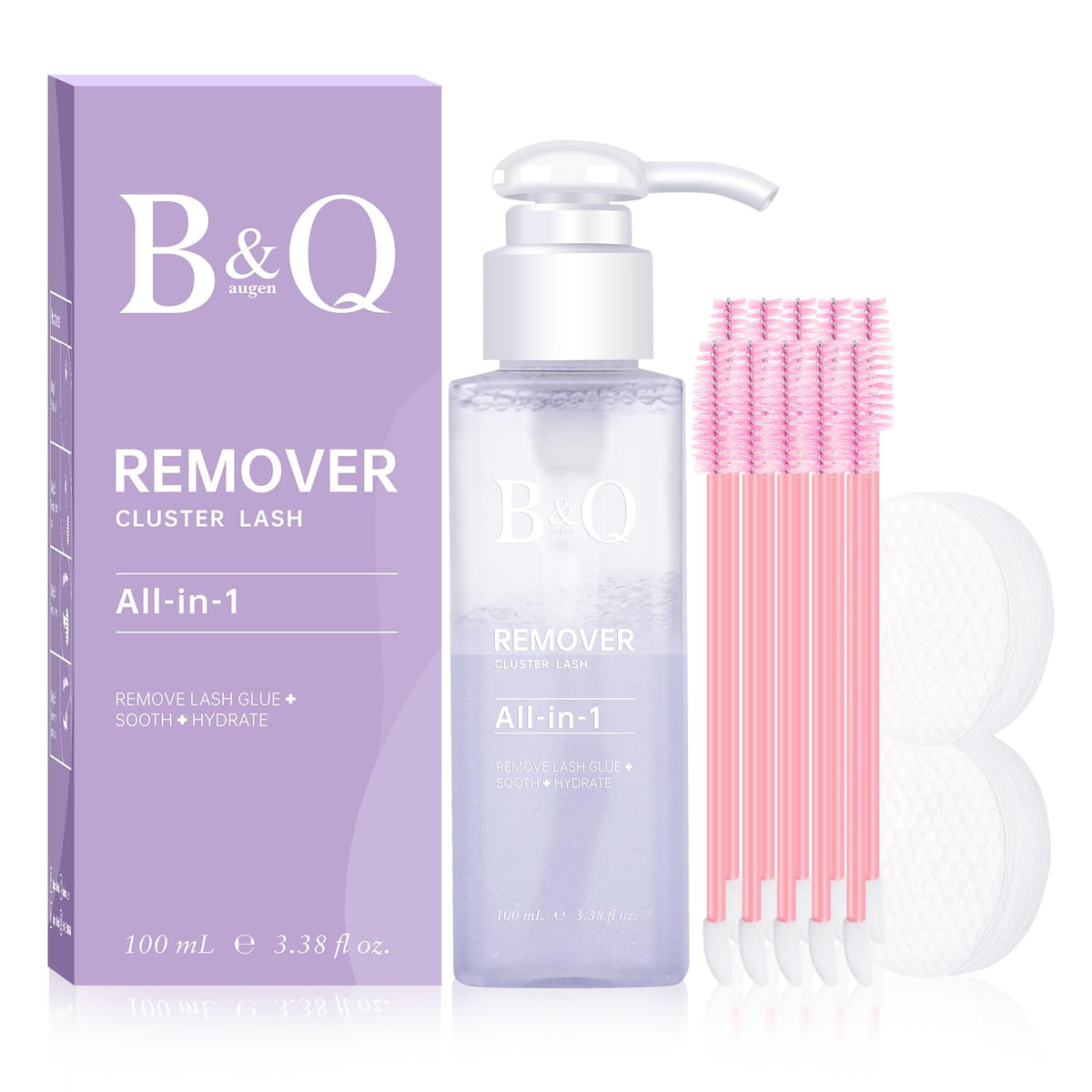 Bandqaugen démaquillant cils groupes 100 ml: doux et sans irritations pour les yeux sensibles.