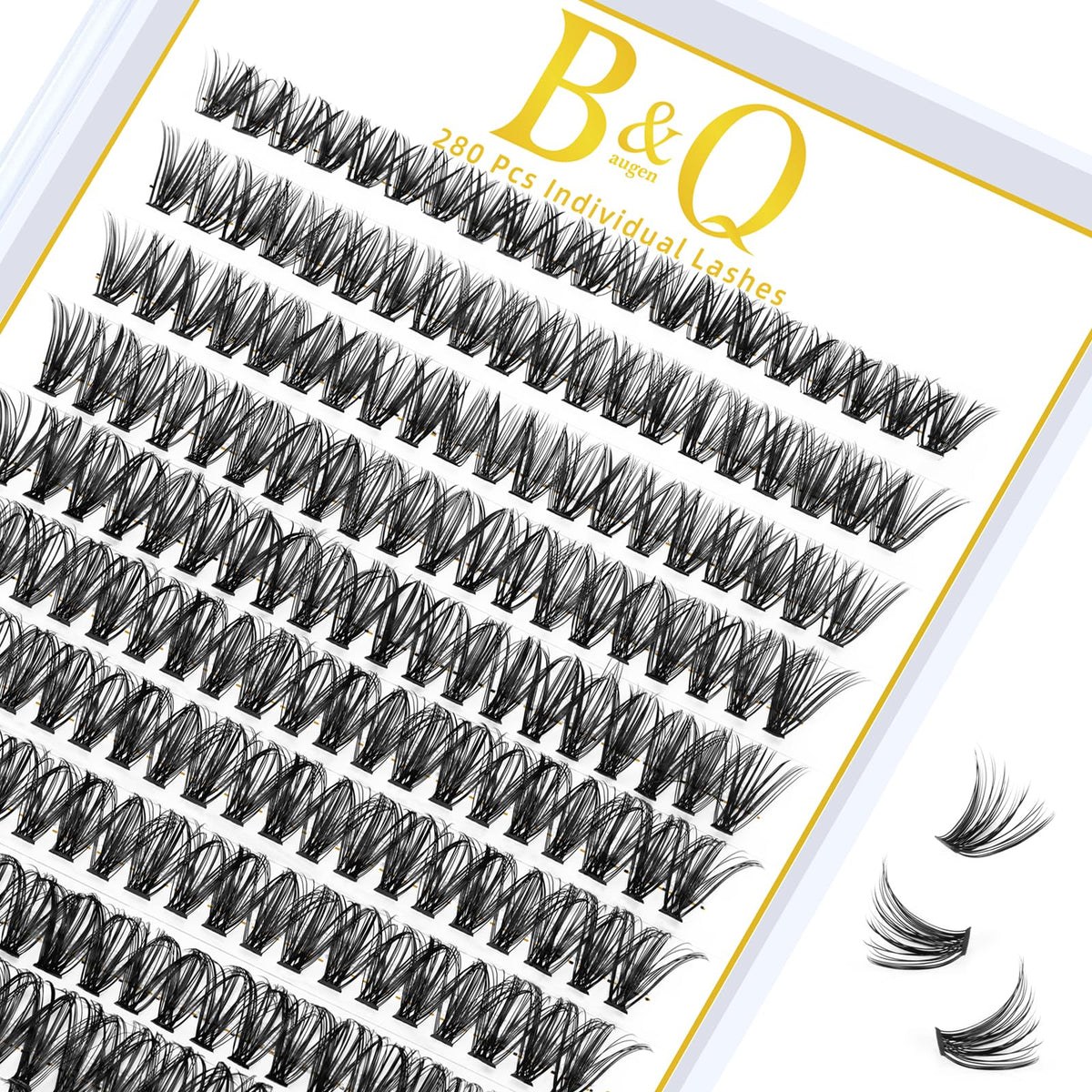 BandQaugen ensembles cils 40D 12mm : effet naturel et regard durable.