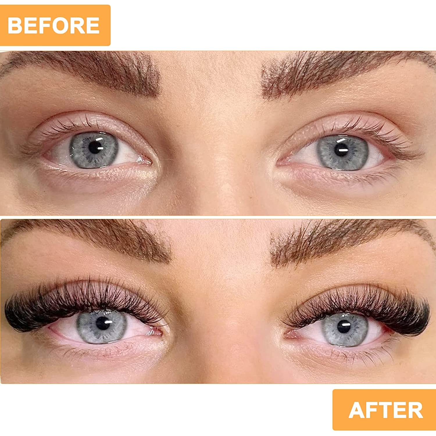 Longueurs variées pour un effet cat-eye avec B&Qaugen Lash Clusters