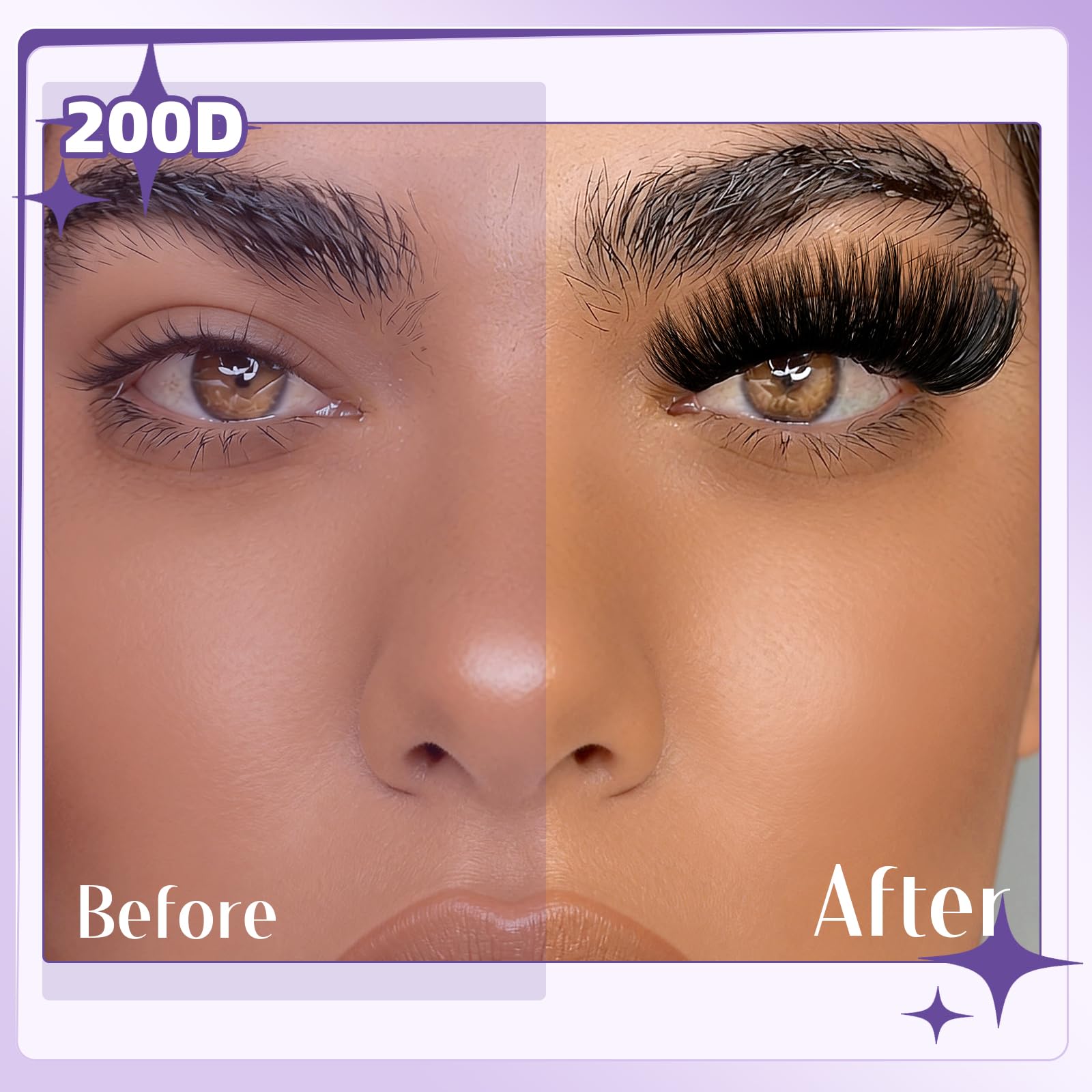 B&Qaugen look complet et dramatique, cils volumineux mais naturels.