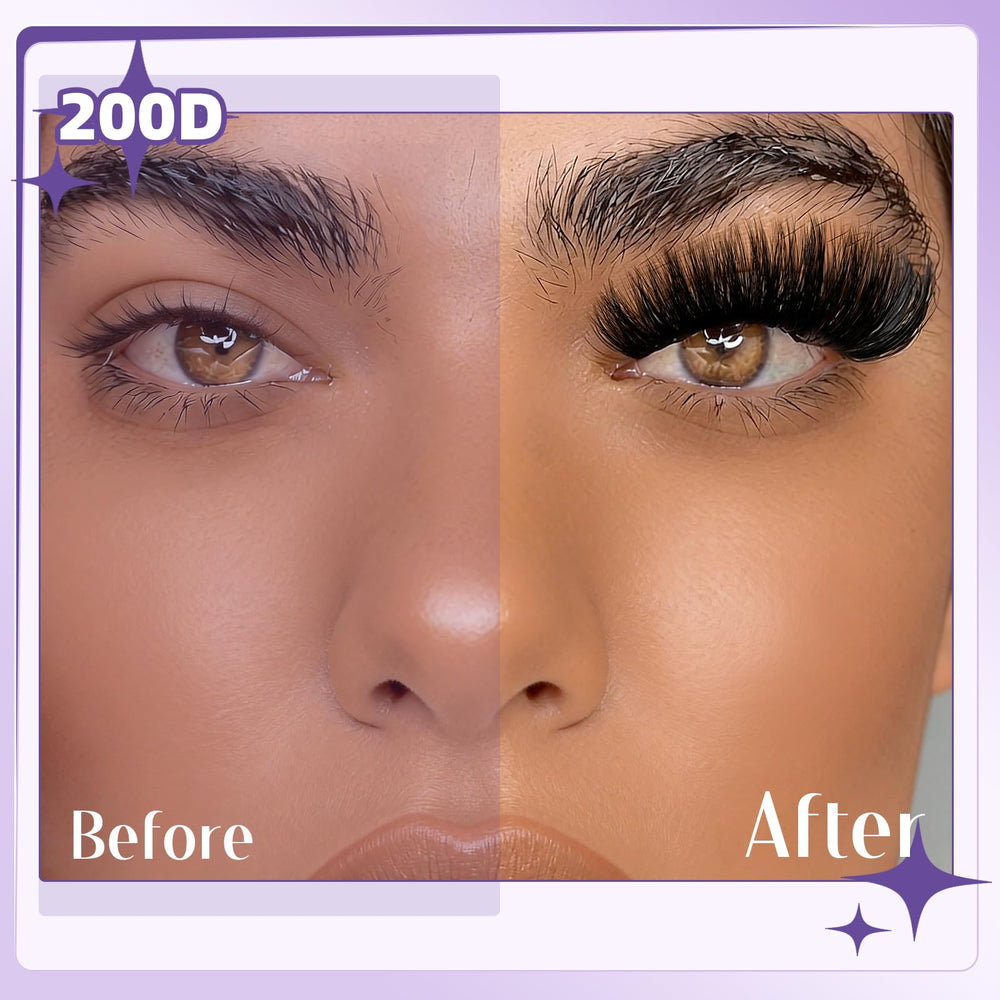 B&Qaugen look complet et dramatique, cils volumineux mais naturels.