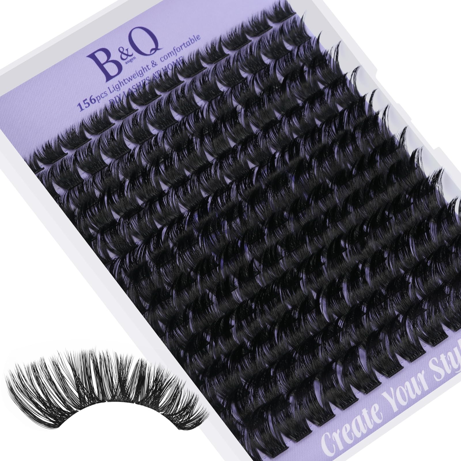 B&Qaugen groupes de cils 72 pièces : regard volumineux et naturel pour toutes les occasions.
