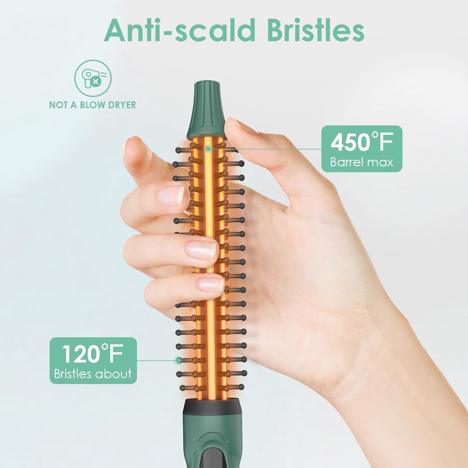 BANGMENG brosse chauffage réglable 12 températures pour tous types.
