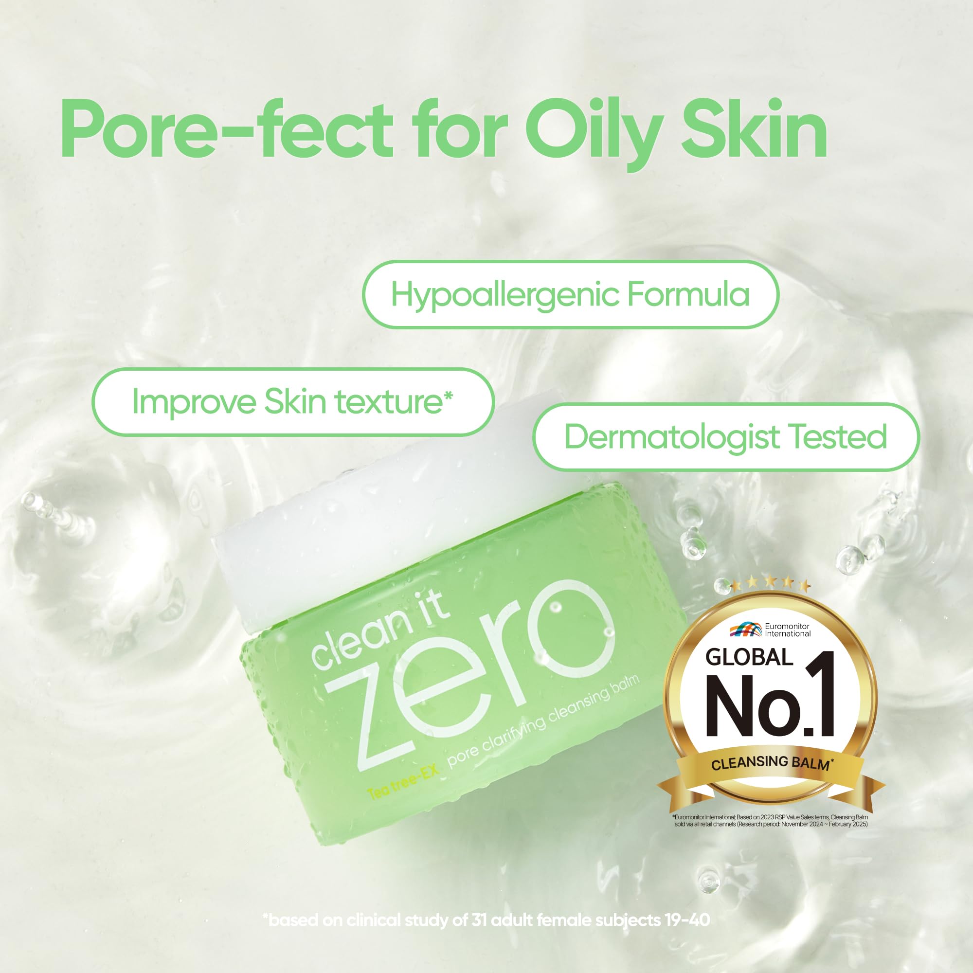 Pot BANILA CO Clean it Zero Balm facilitant l’application sur la peau.