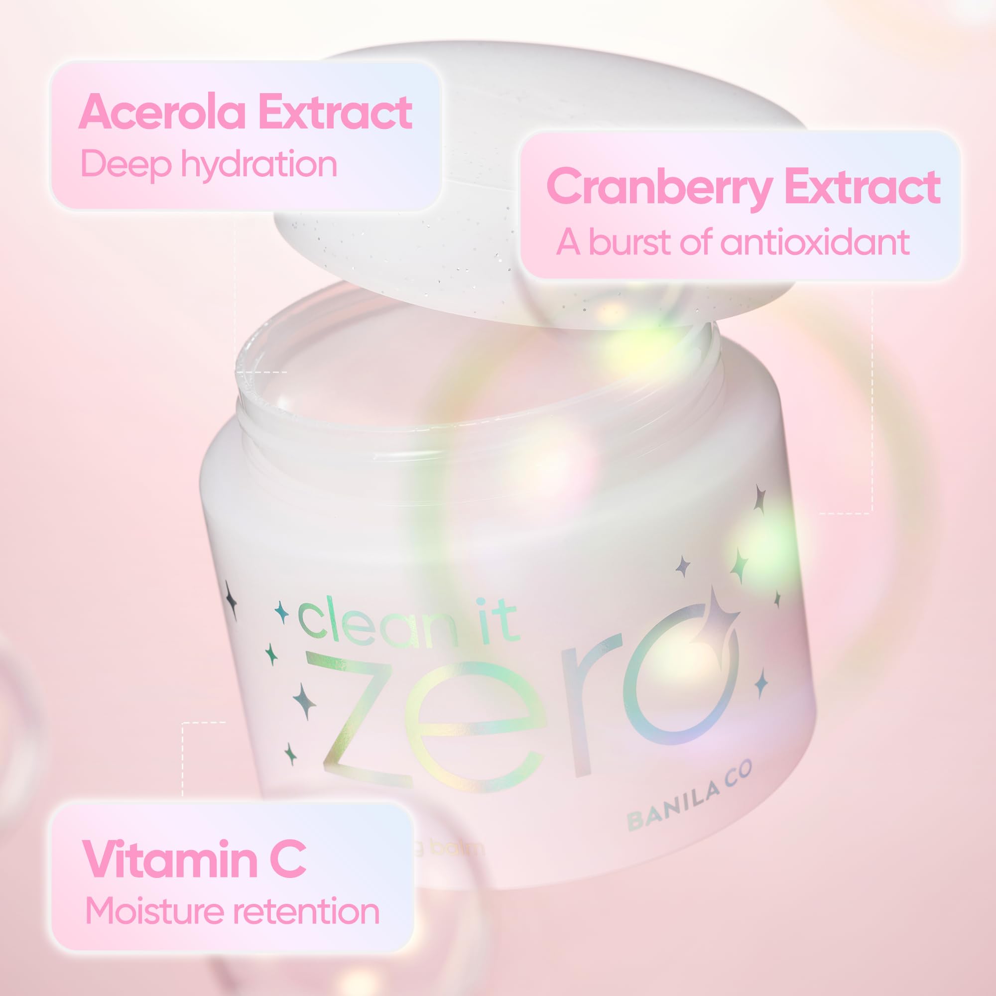 Démaquillage efficace avec BANILA CO, adapté à tous les types de peau et végan.