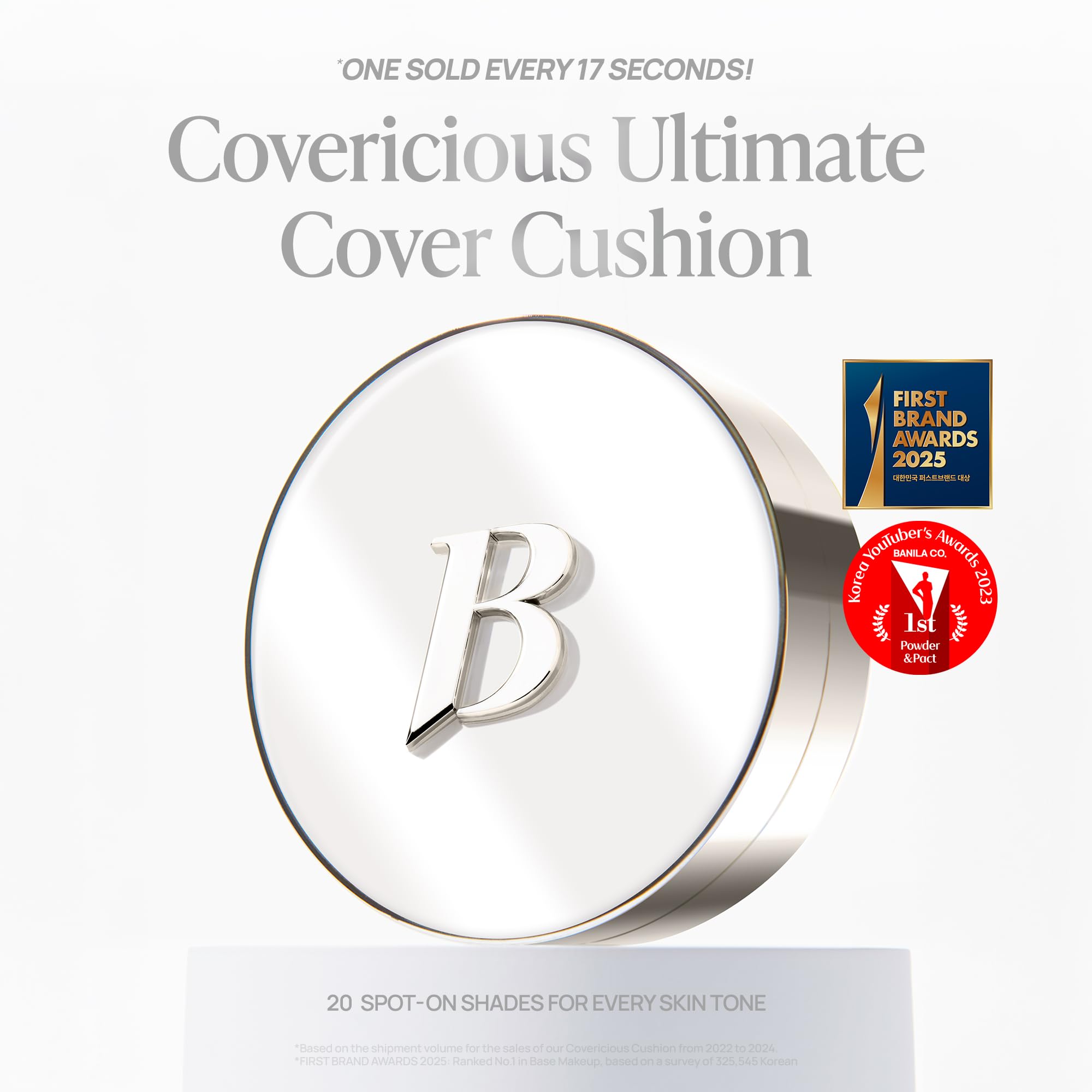 Éponge exclusive Banila Co assurant adhérence douce et couvrance homogène.