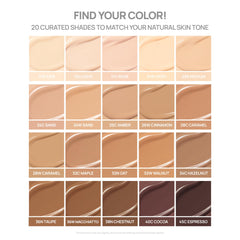 Banila Co Covericious Ultimate Cushion, nuancier 24W sable, pour un teint adapté.