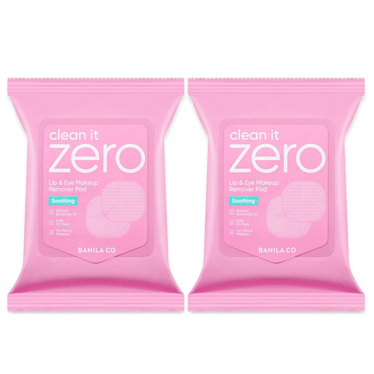 Lingettes BANILA CO démaquillant yeux et lèvres 2-en-1, pratiques et douces.