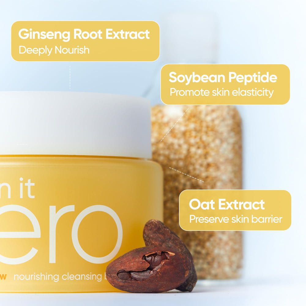 Ingrédients ginseng et peptide de soja hydratants pour peau sèche.
