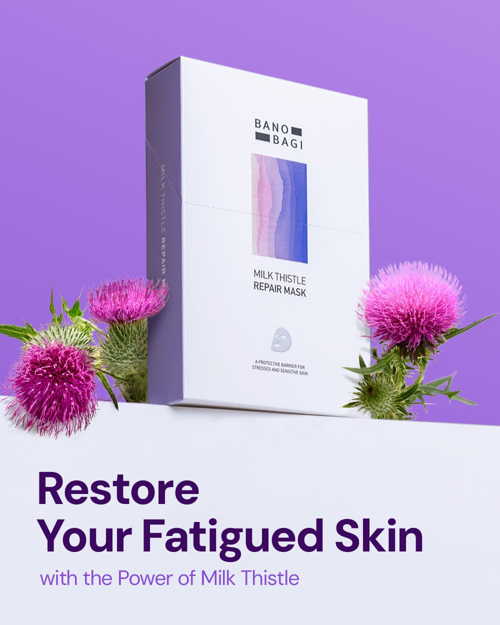 BANOBAGI Absorption rapide sur peau démontrant efficacité sans irritations.