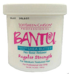BANTU Relaxant Sans Base 15oz application sur cheveux, lisser rapidement et uniformément.