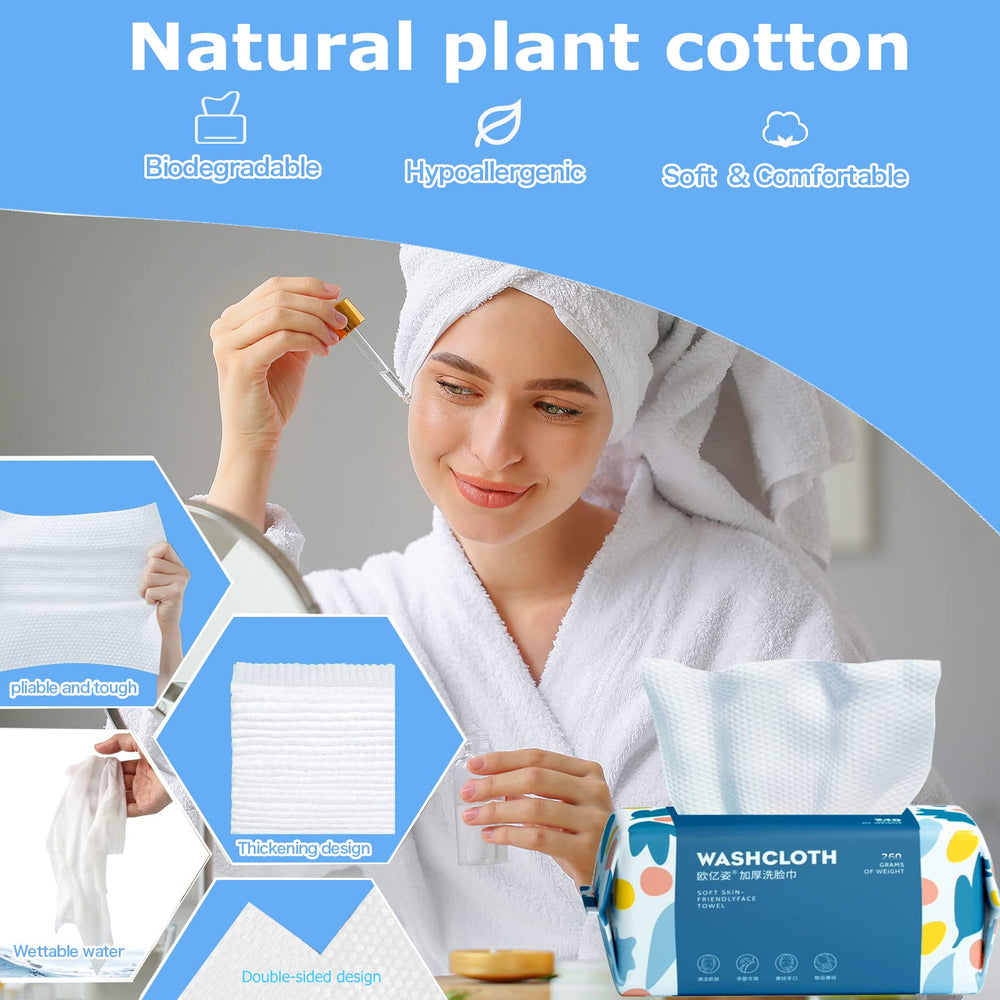 BanYakong absorption élevée, tissu coton idéal pour démaquillage.