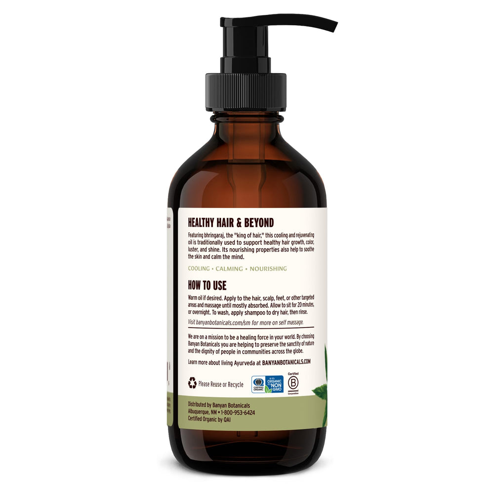 Routine capillaire quotidienne avec Bhringaraj pour cheveux sains