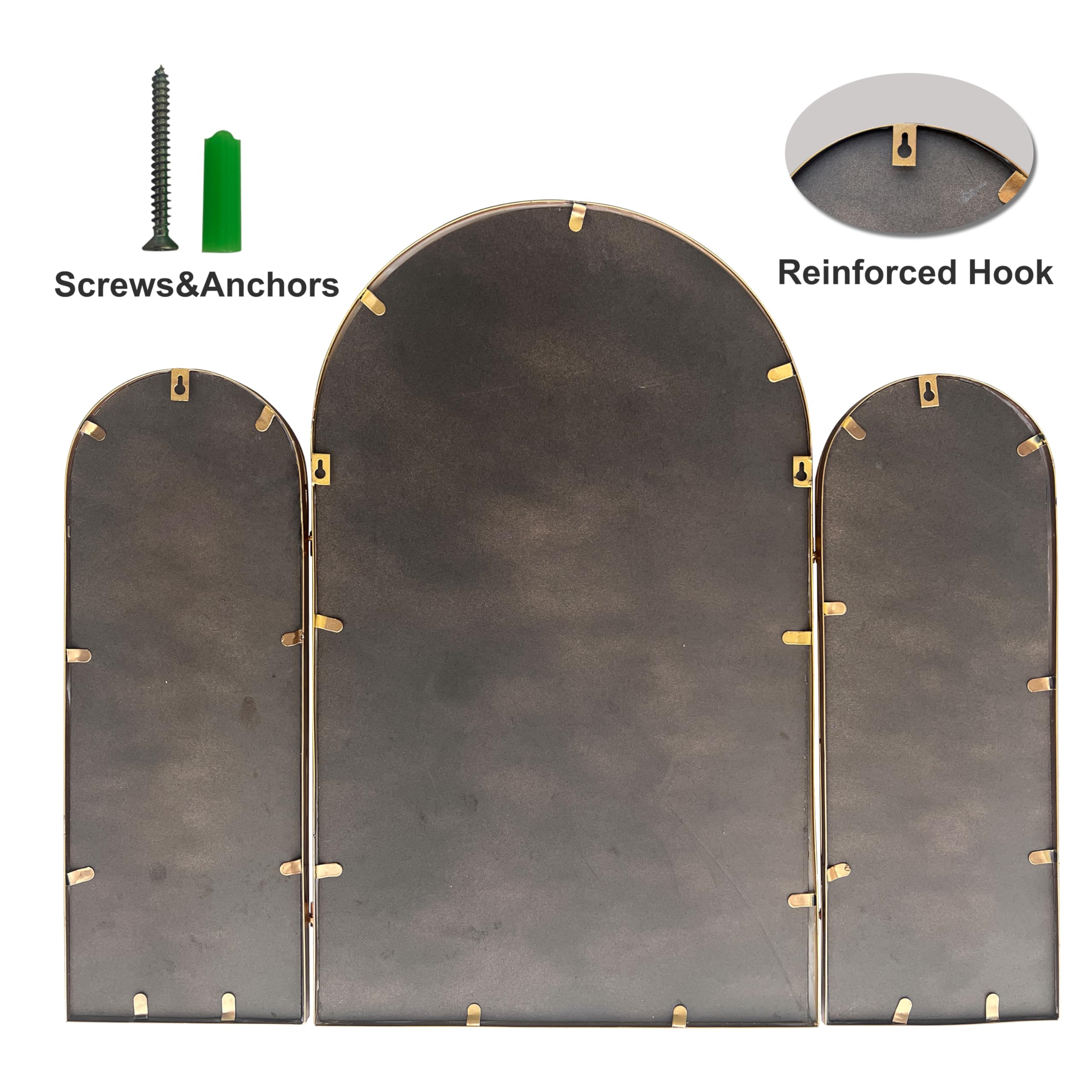 BAODANFU Miroir sur-table, montage flexible et durable.