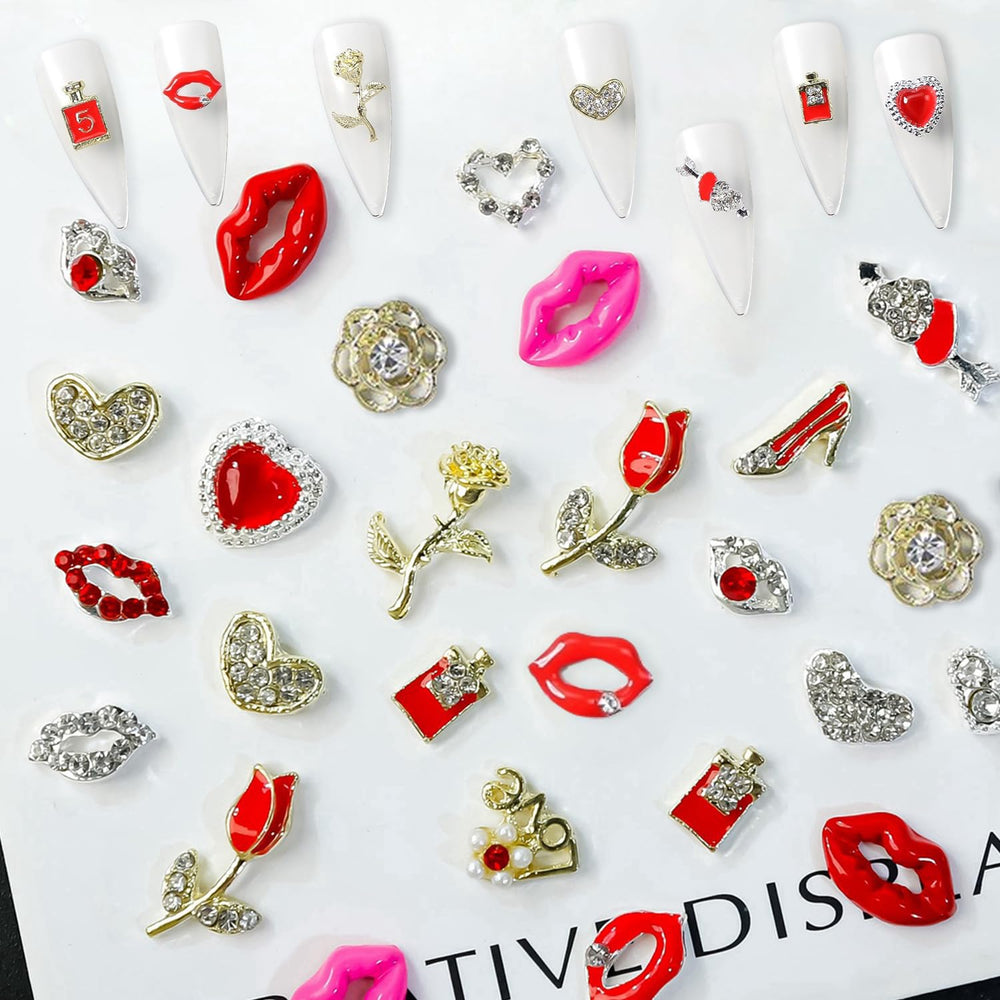BAOYAALIN Design Saint-Valentin Ongles: charme romantique pour diverses occasions.