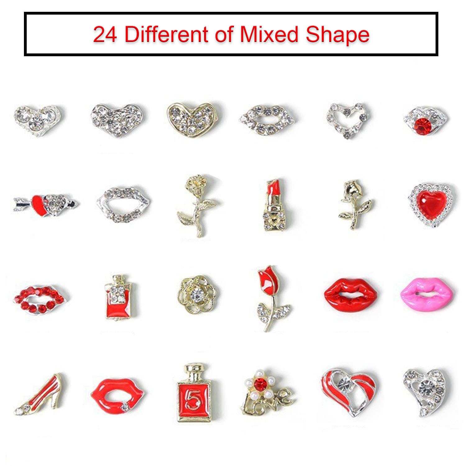 BAOYAALIN Levres 3D Ongles: charmes ludiques pour un look unique.
