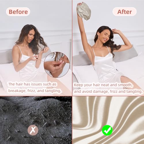 Baqzqudnl bonnet arrière ajustable, confort durable sans marques sur le visage.