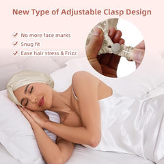 Baqzqudnl bonnet double couche satin, protège les cheveux contre les frottements nocturnes.