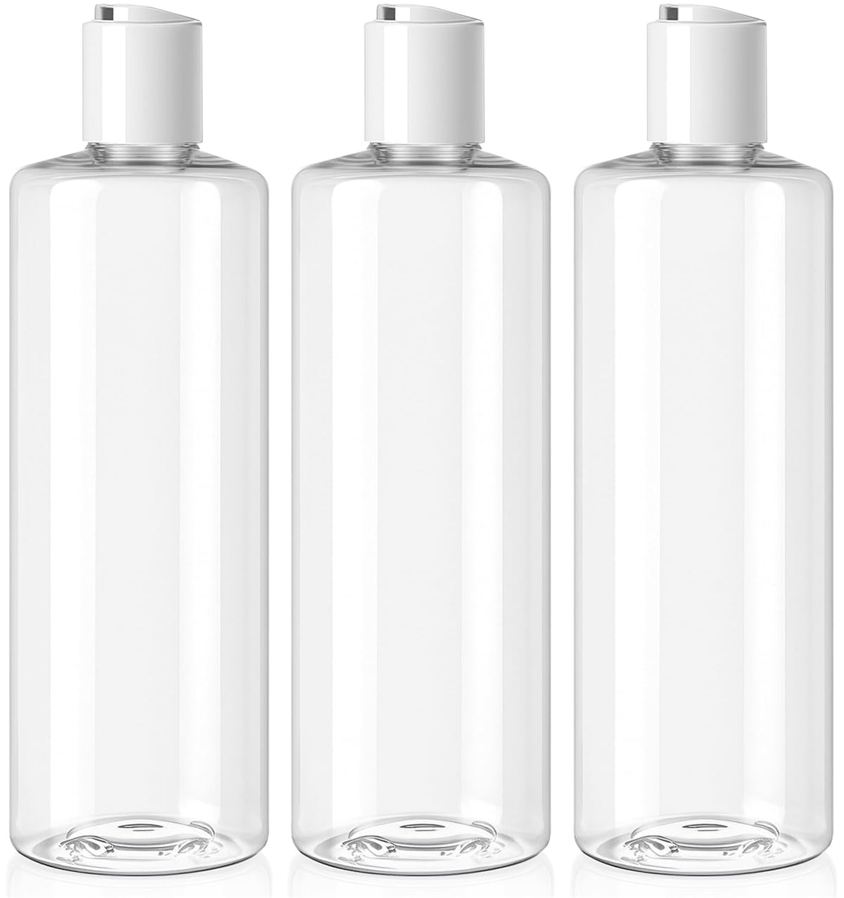 Bar5F bouteilles plastiques transparentes 16 oz prêtes à ranger shampoing et crèmes.