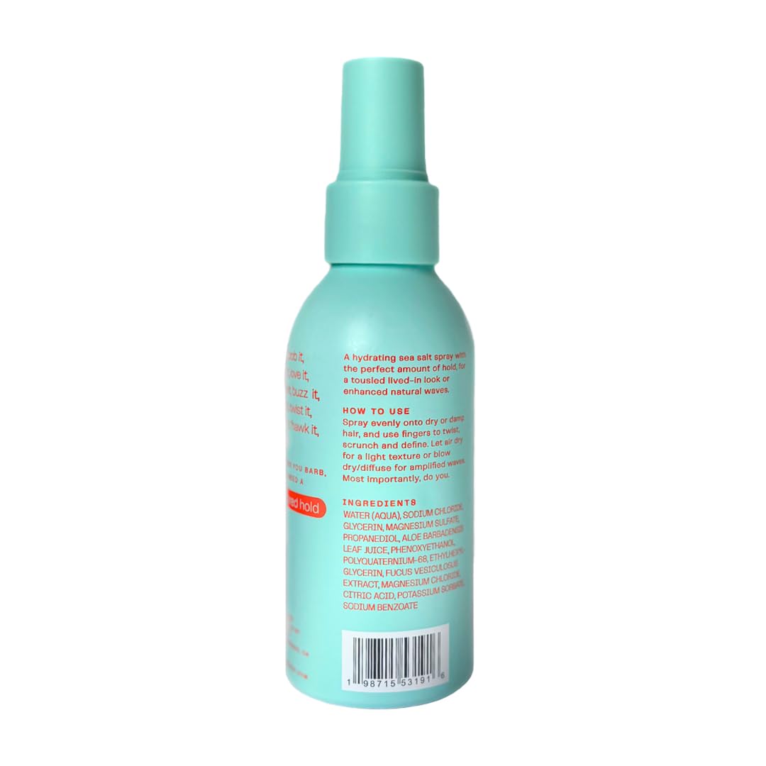 Barb Shop Sea Salt Spray sans parfum, idéal pour quotidien.