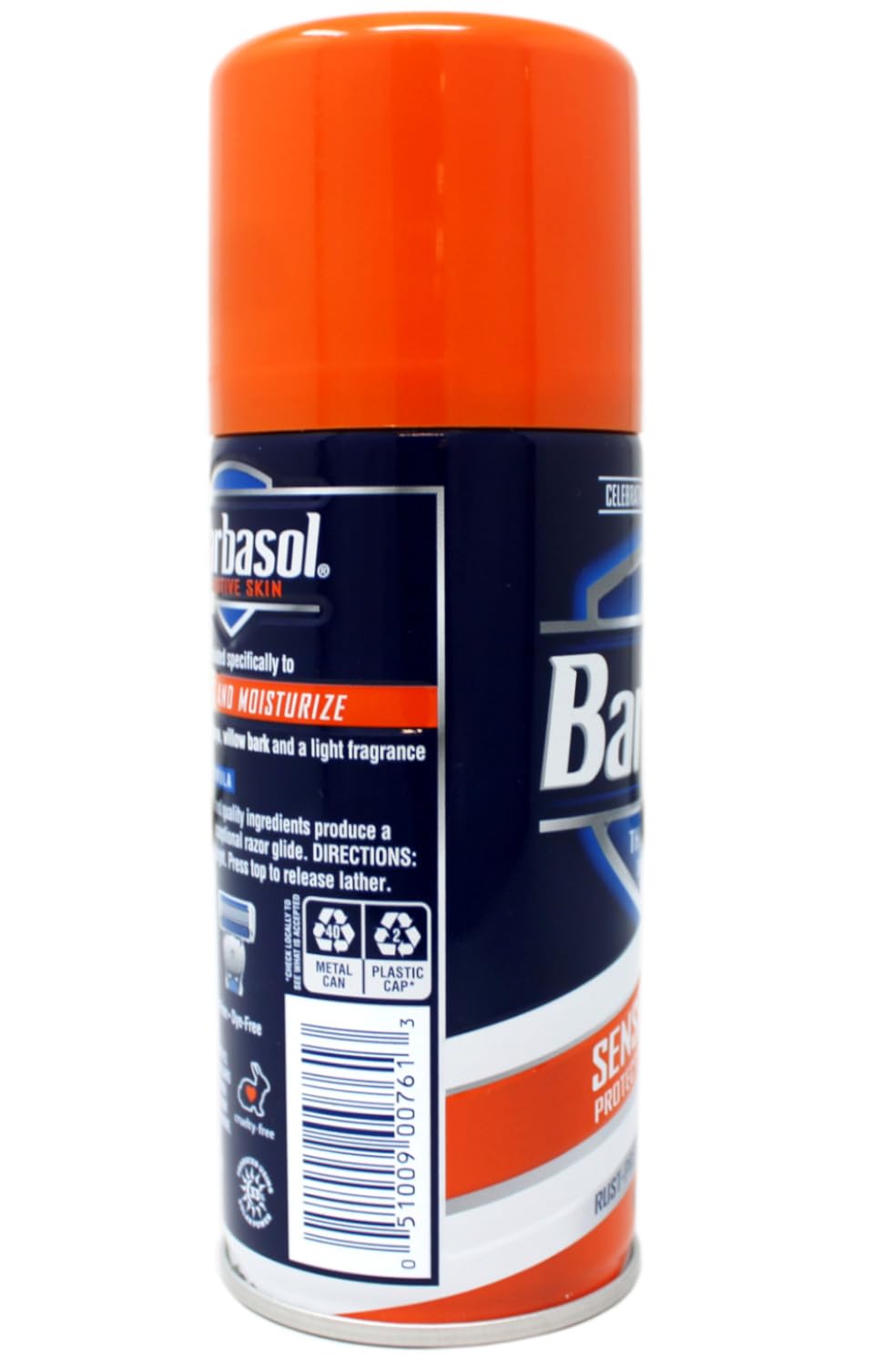Format 7 onces Barbasol idéal pour utilisation quotidienne.