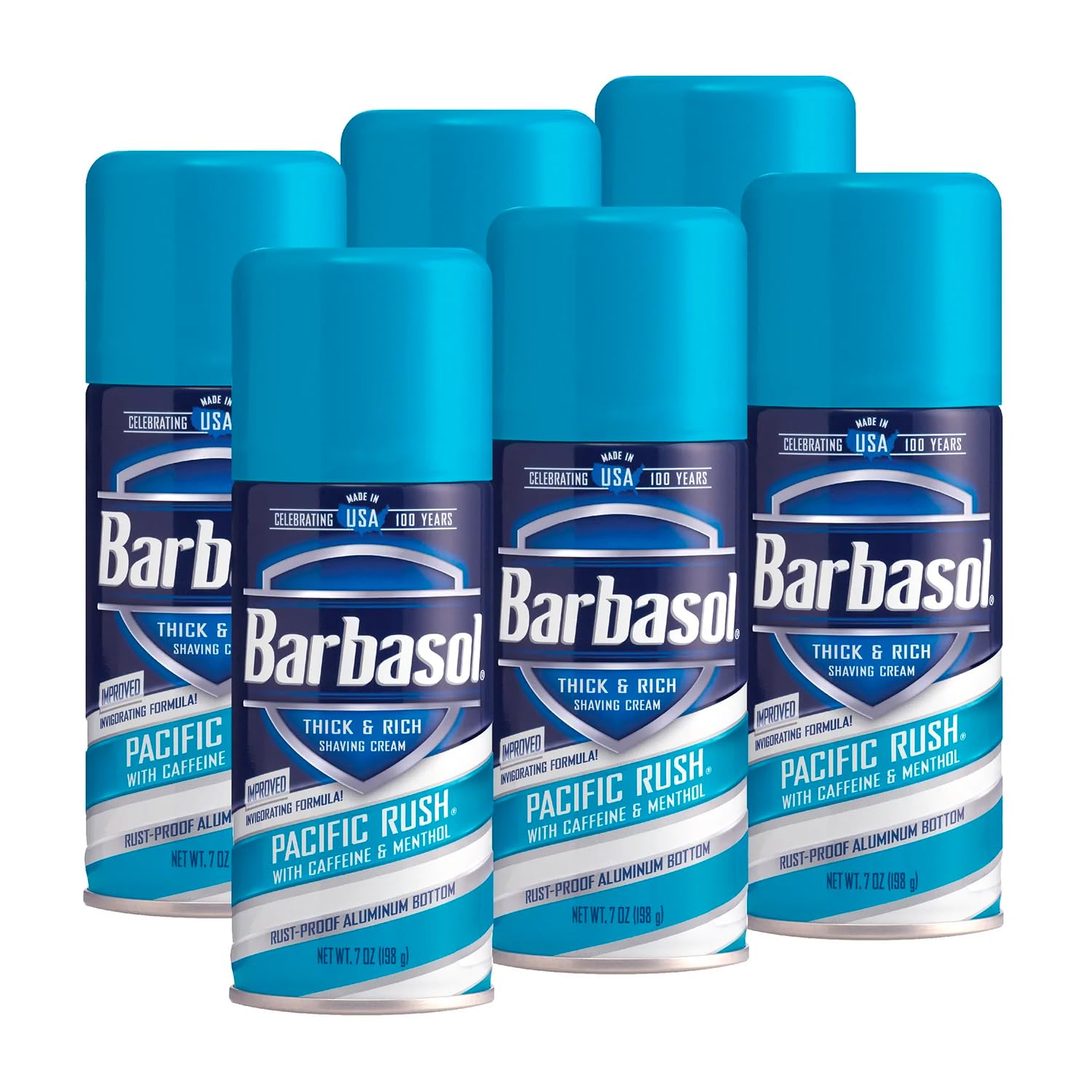 Barbasol Pacific Rush crème mousse épaisse pour rasage confortable