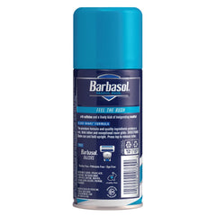 Barbasol Pacific Rush mousse dense protège la peau pendant le rasage