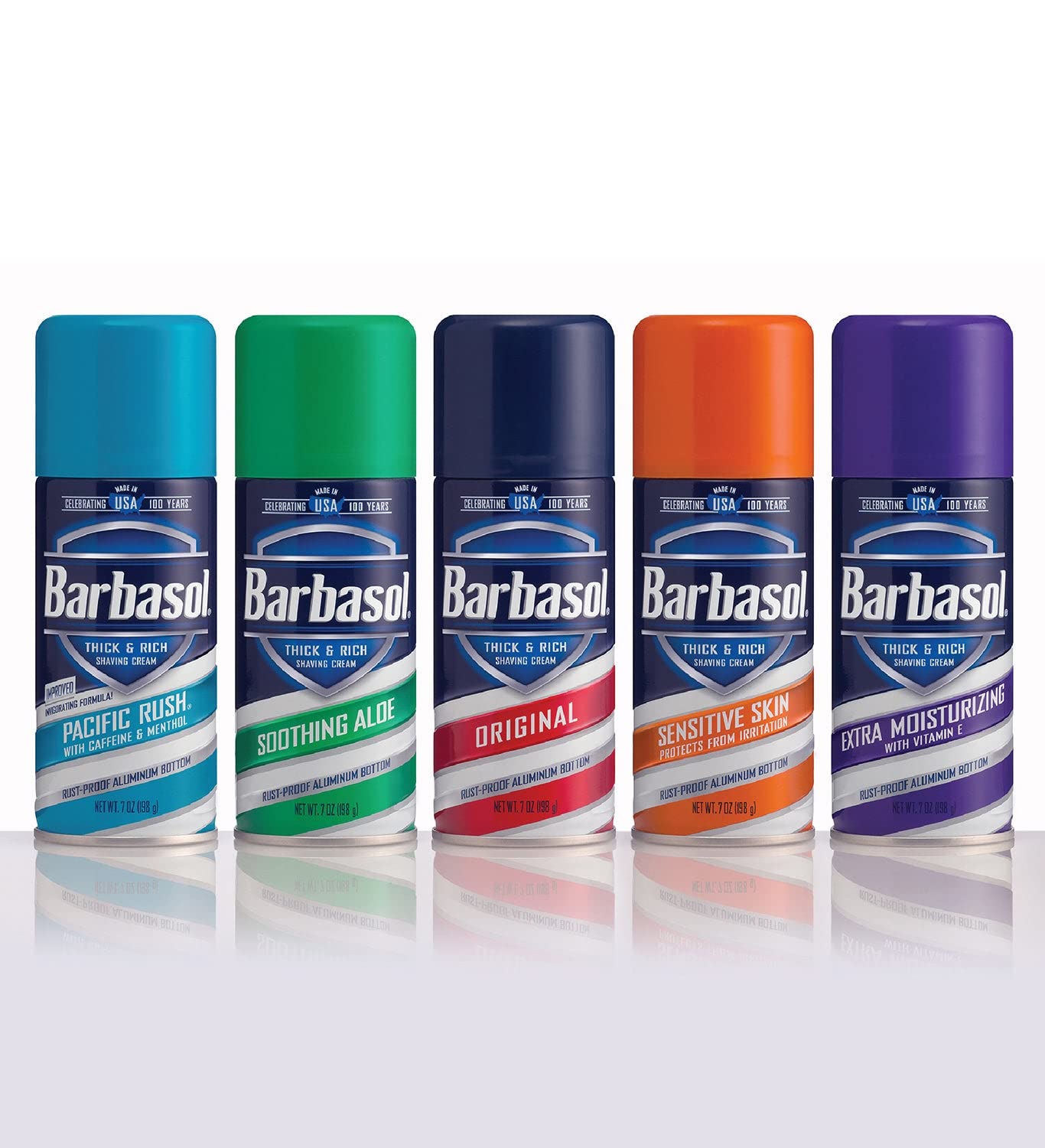 Pack 3 Barbasol crème rasage Pacific Rush pour sessions rapides.