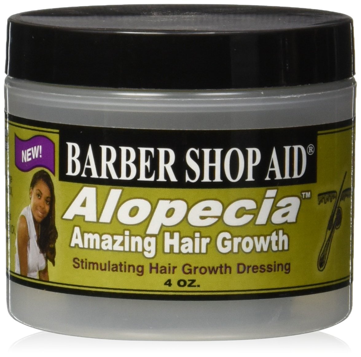 Barber Shop Aid Alopecie, bouteille d'application pour zones clairsemées, précision et soin.