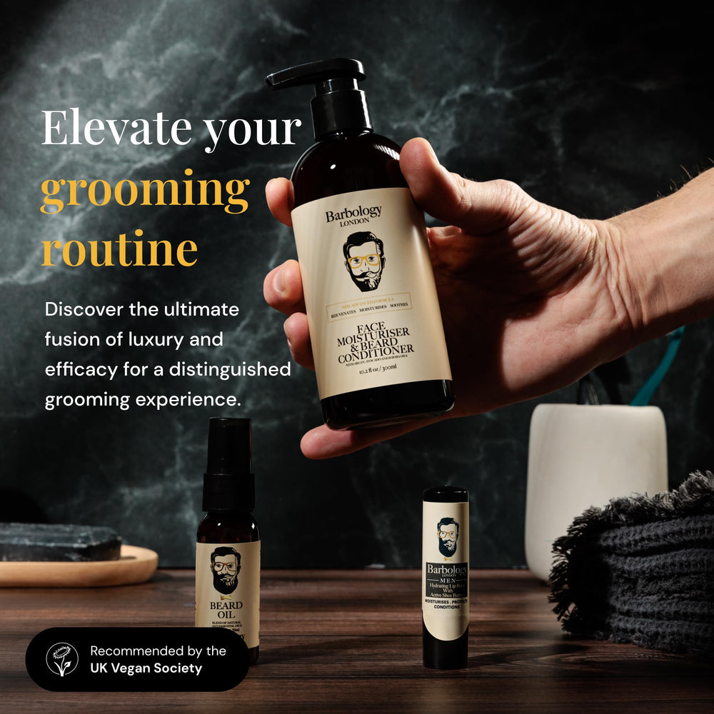 Texture crème barbe Barbology London pour douceur et brillance