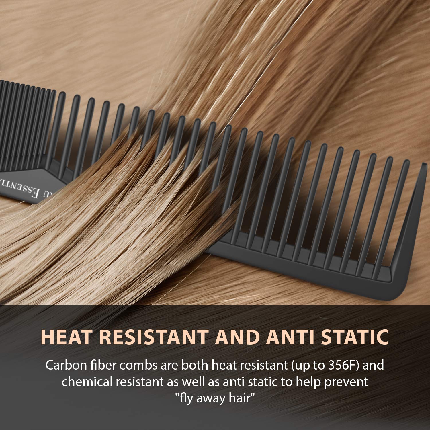 Peigne anti-statique Bardeau Essentials, réduit les frisottis pendant le coiffage.