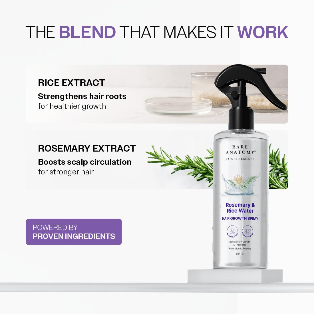 Bare Anatomy Nature x Science – Absorption rapide pour tous types de cheveux.