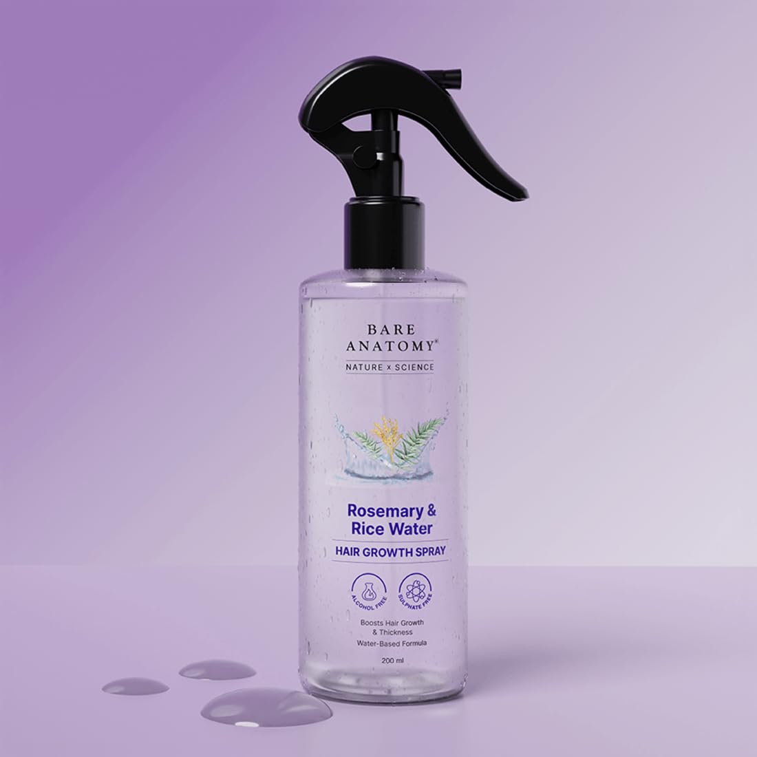 Bare Anatomy Nature x Science – Brillance naturelle grâce au romarin et riz.