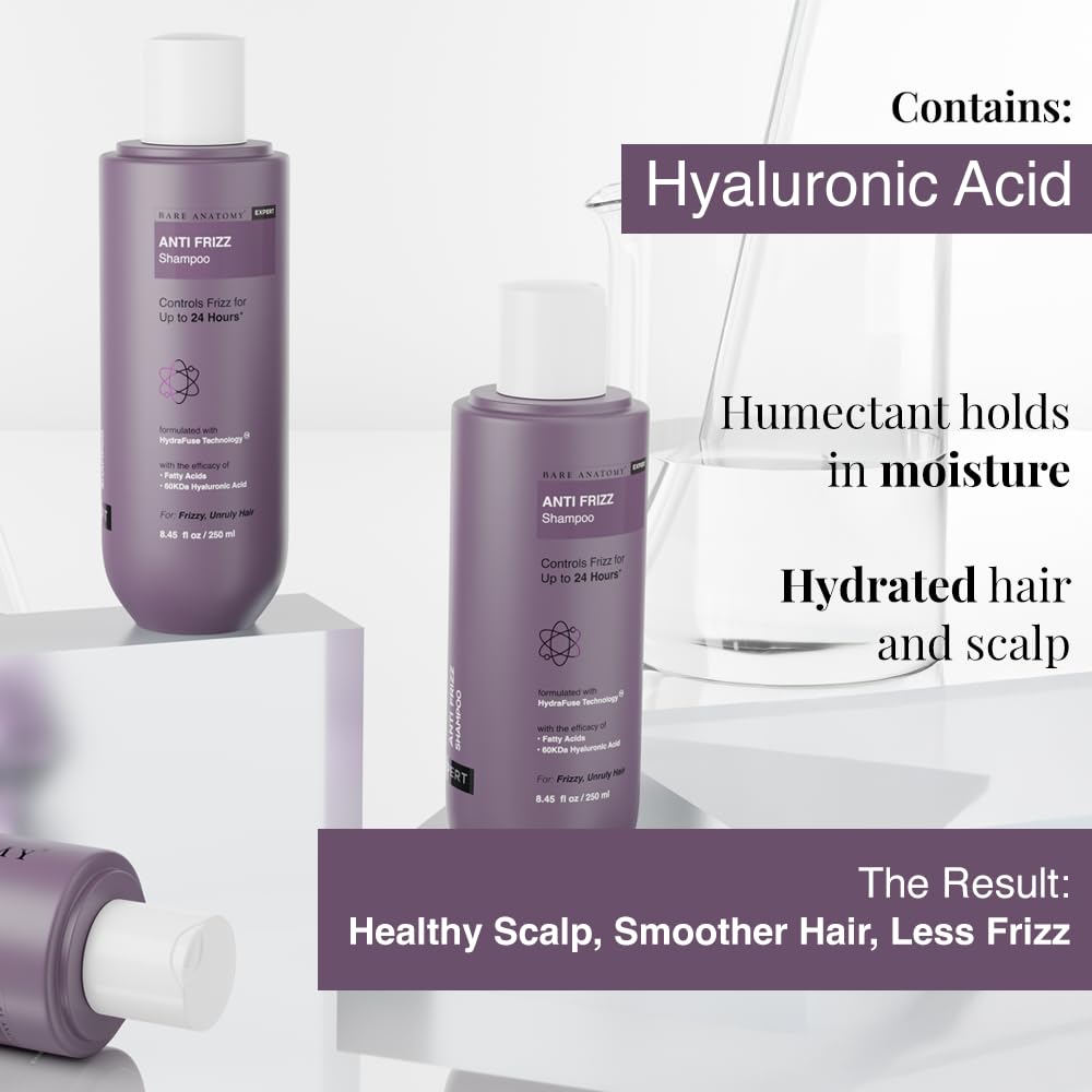 Bare Anatomy shampooing acide hyaluronique hydrate le cuir chevelu et les boucles.