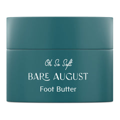 Bare August foot cream application on heel for smoother skin