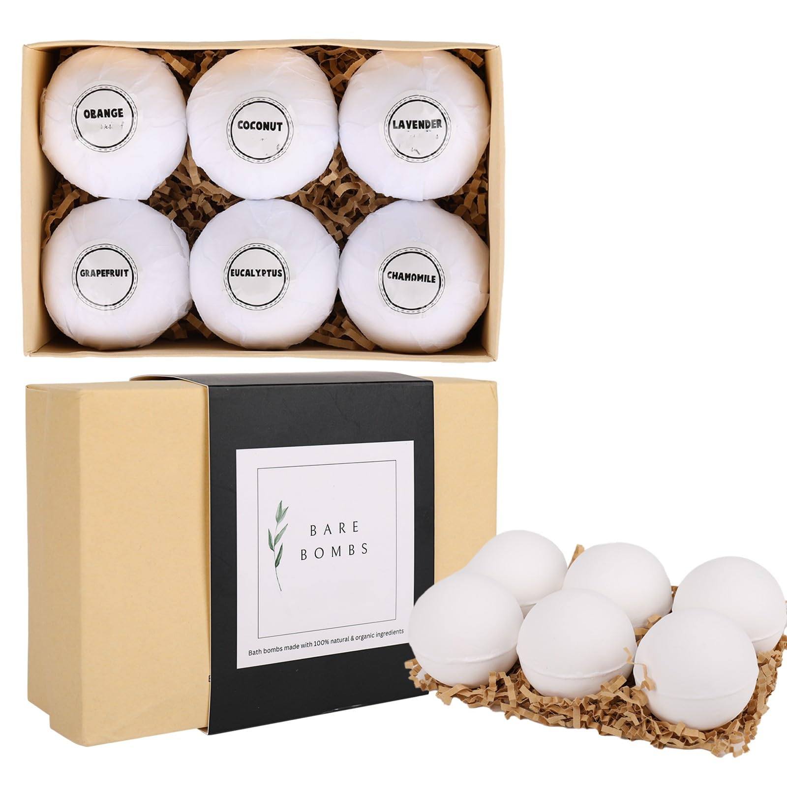 Bare Bombs – boules de bain lavande, procurant une détente aromatique et apaisante.