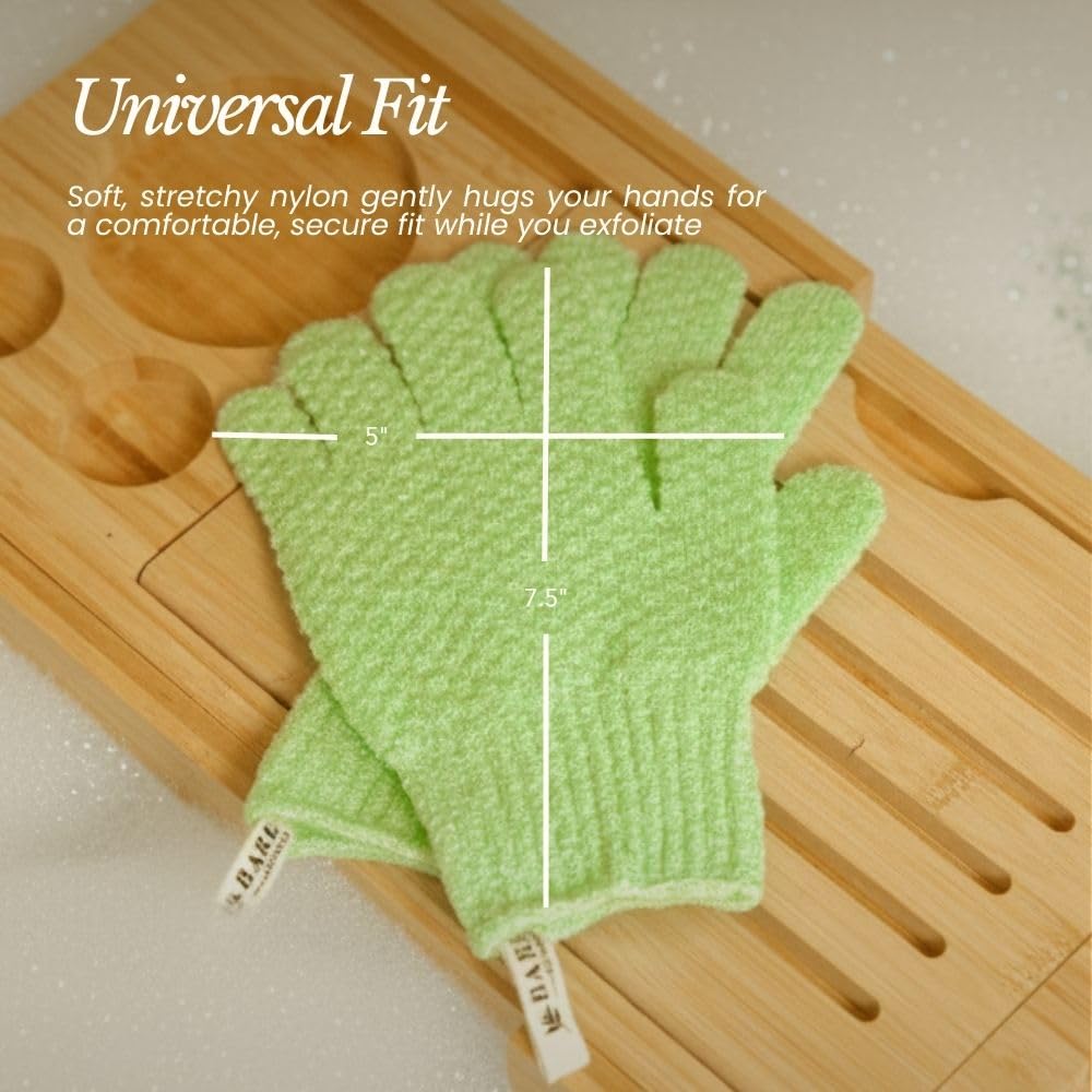 Gants lavande Bare Botanics pour douche rapide et efficace
