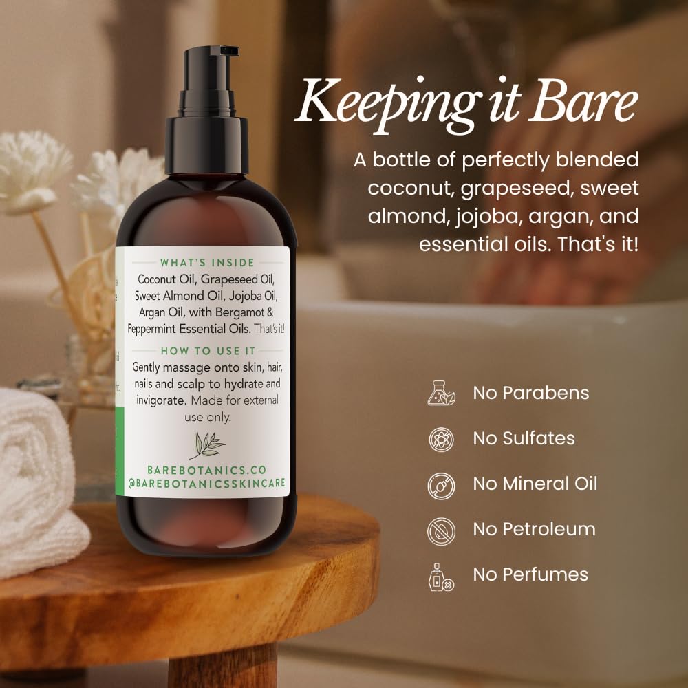 Conseils d'utilisation après la douche avec huile menthe