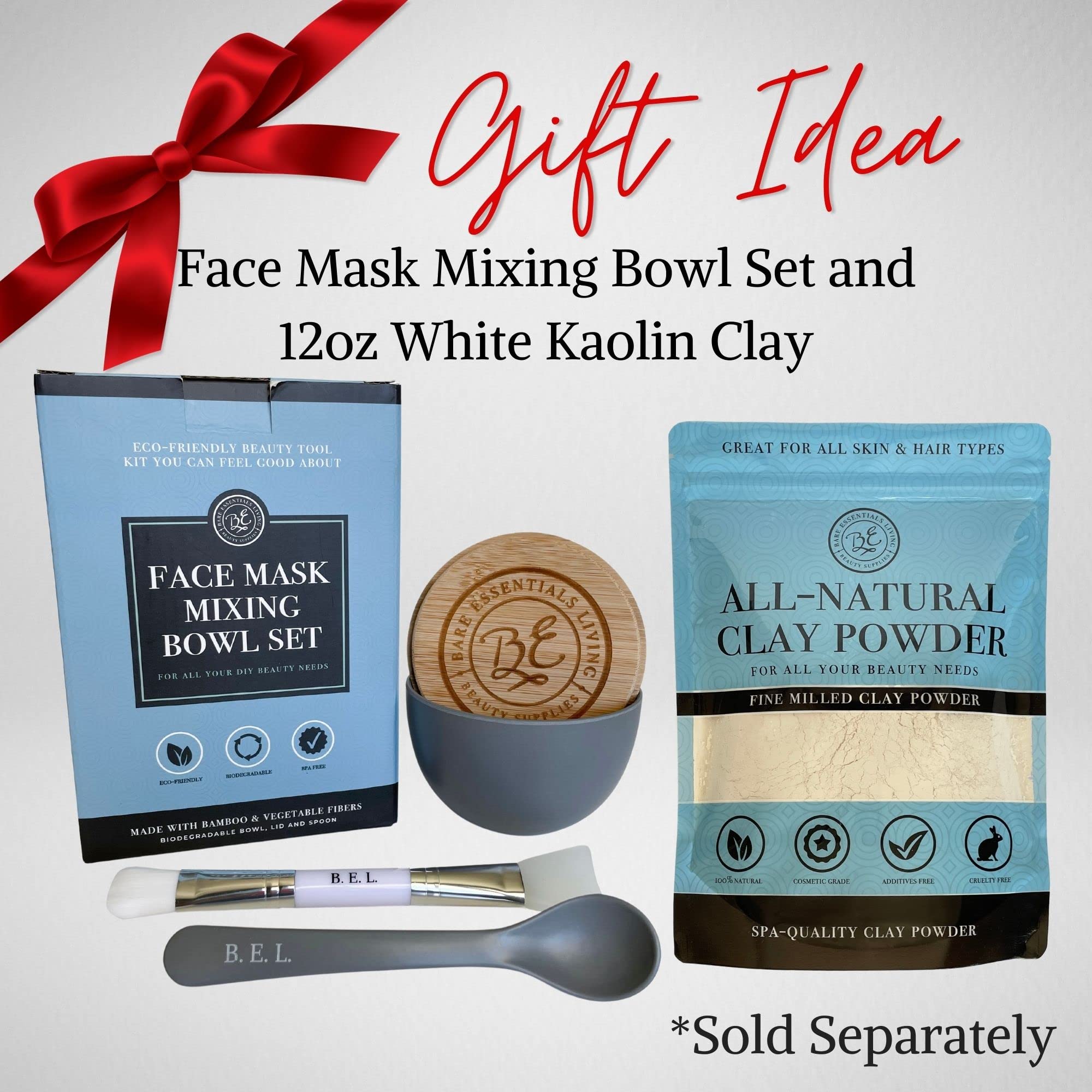 Bare Essentials Living at-home spa setup for DIY masks