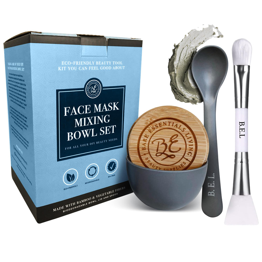 Bare Essentials Living clay mask bowl for DIY skincare rituals