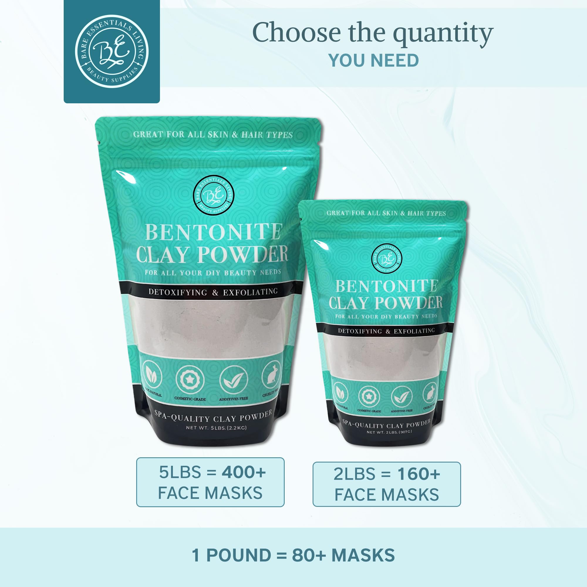 Bare Essentials Living detox-aisselles argile pour soin naturel
