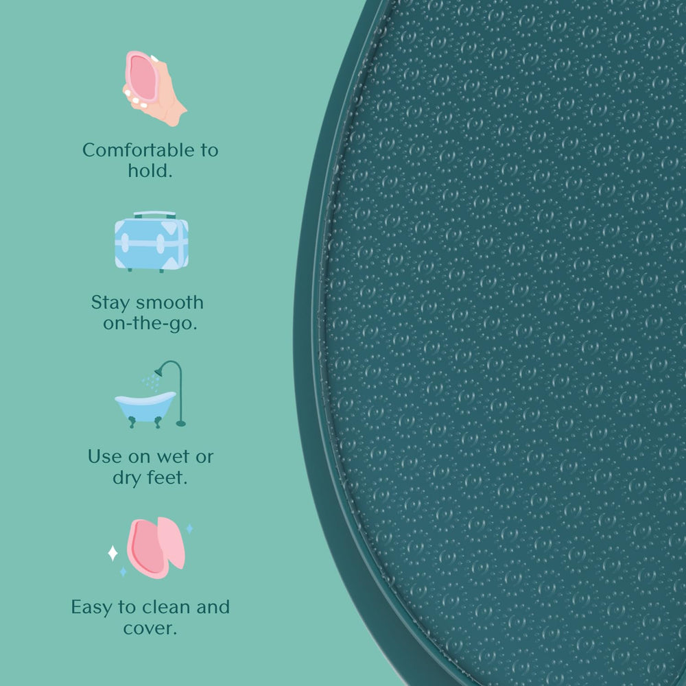 Bare August brosse-pied-douche: brosse pratique pour un nettoyage ciblé en douche.