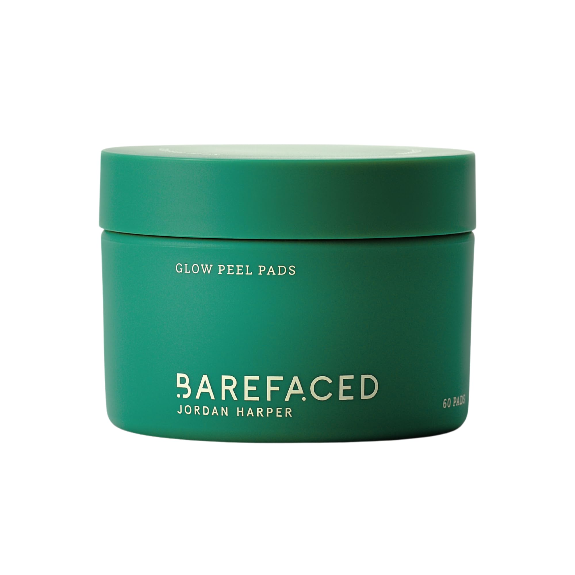 Barefaced Glow Peel Pads, emballage élégant pour une routine exfoliante.