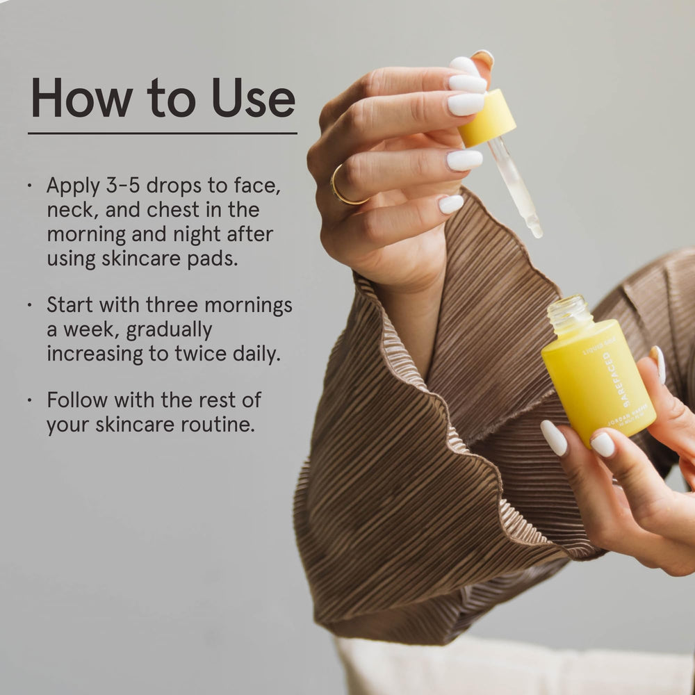 Barefaced Liquid Gold – texture légère qui hydrate et pénètre rapidement.