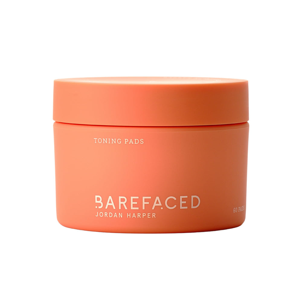 Barefaced Toning Pads emballage élégant prêt à l’emploi pour exfolier en douceur