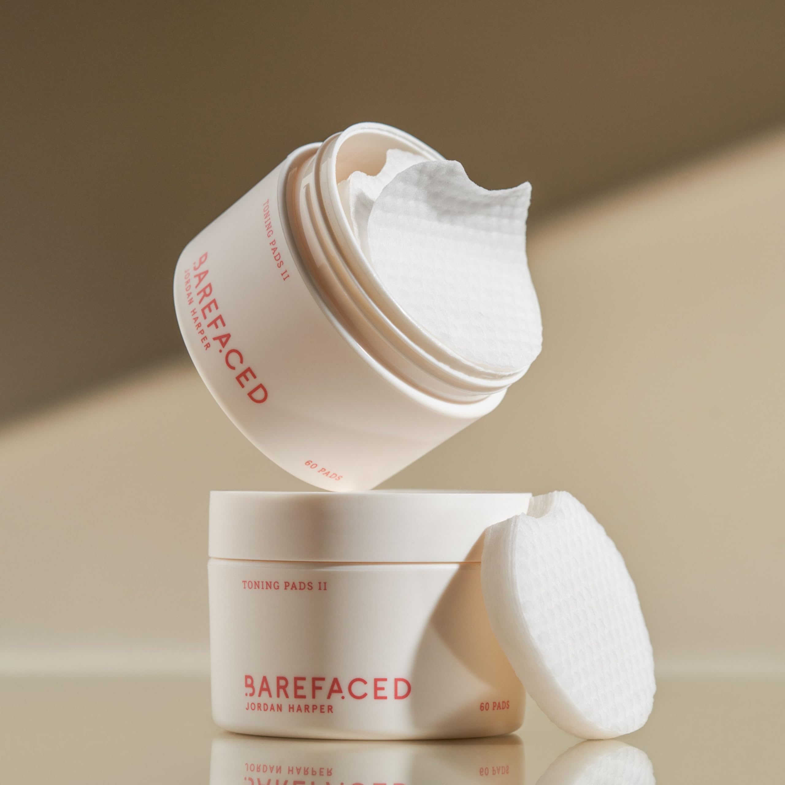 Routine du soir simple avec Barefaced Toning Pads II.